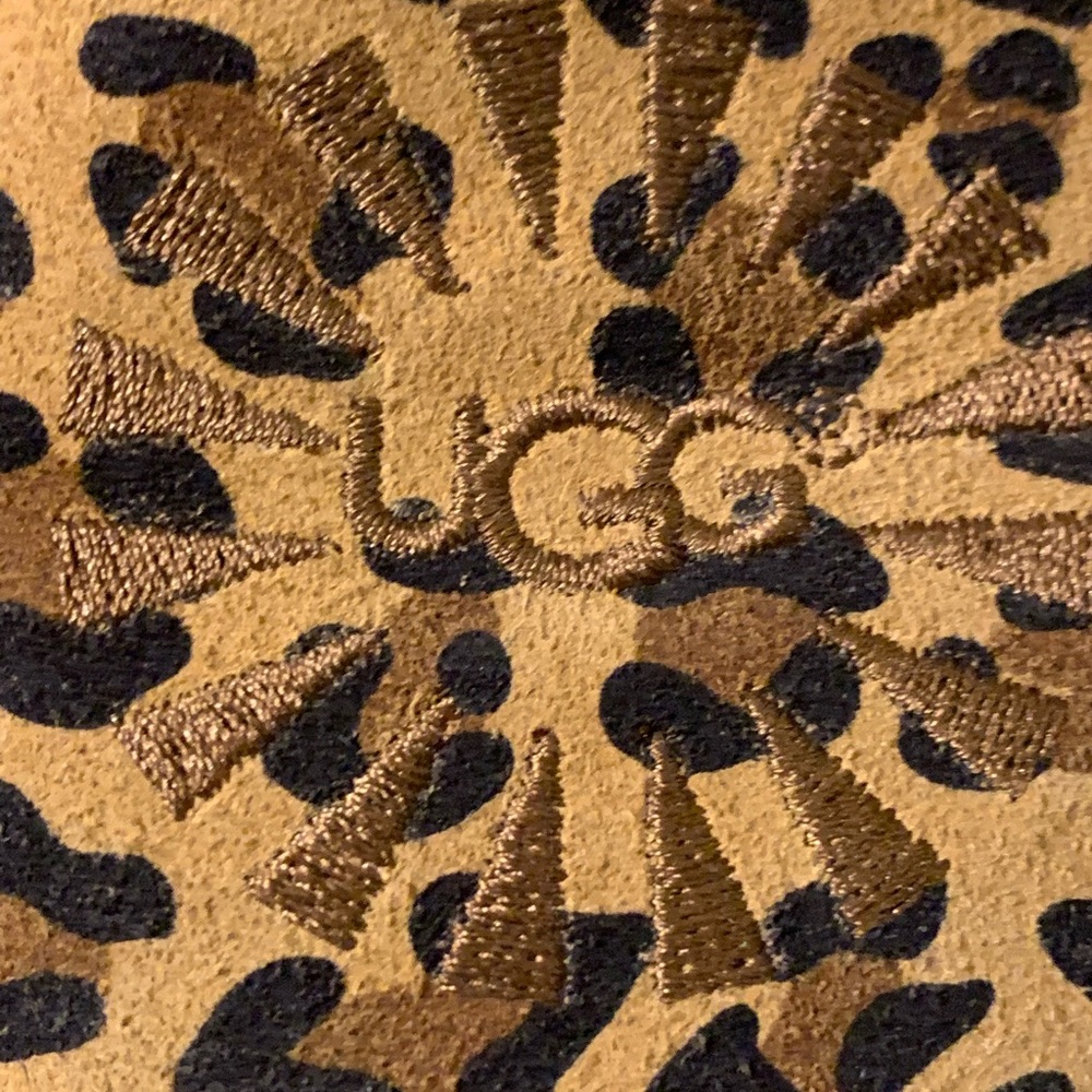 UGG Women's Tan Leopard Print Loafers - Women Size 8.5